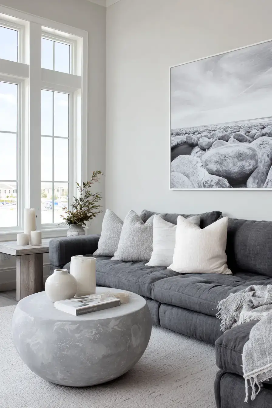 cozy minimalist living room