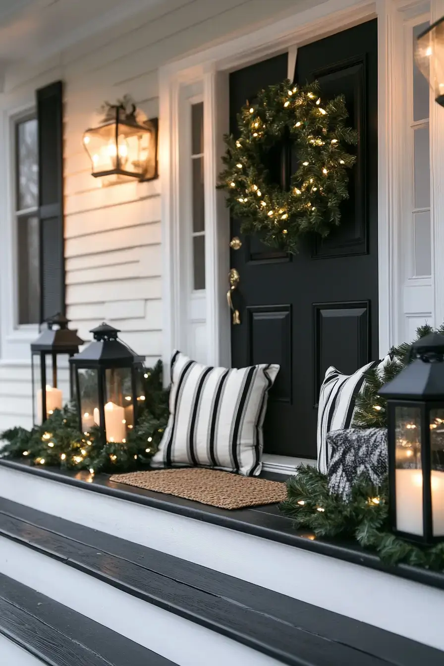 front porch christmas decor