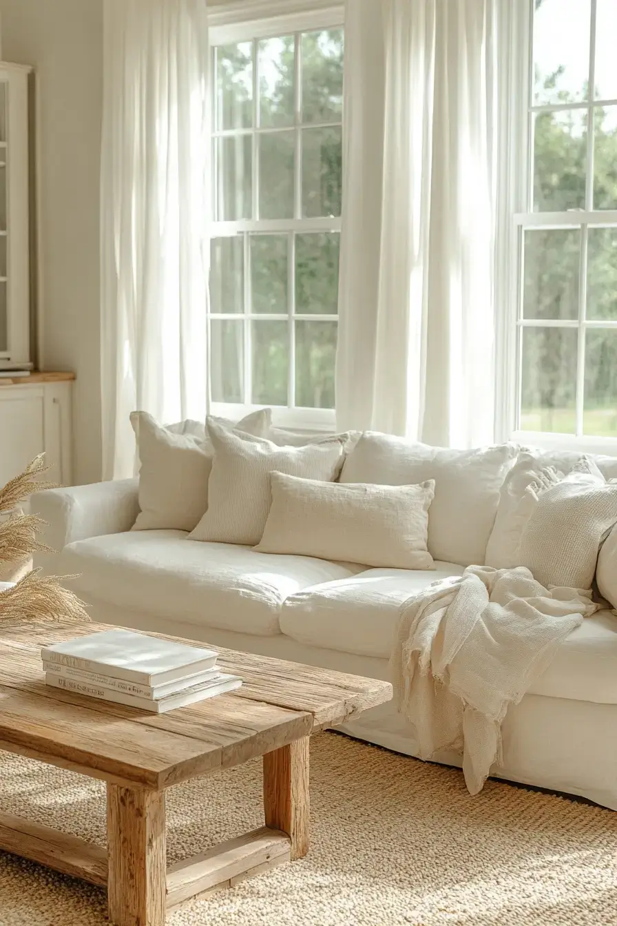 coastal casual living room
