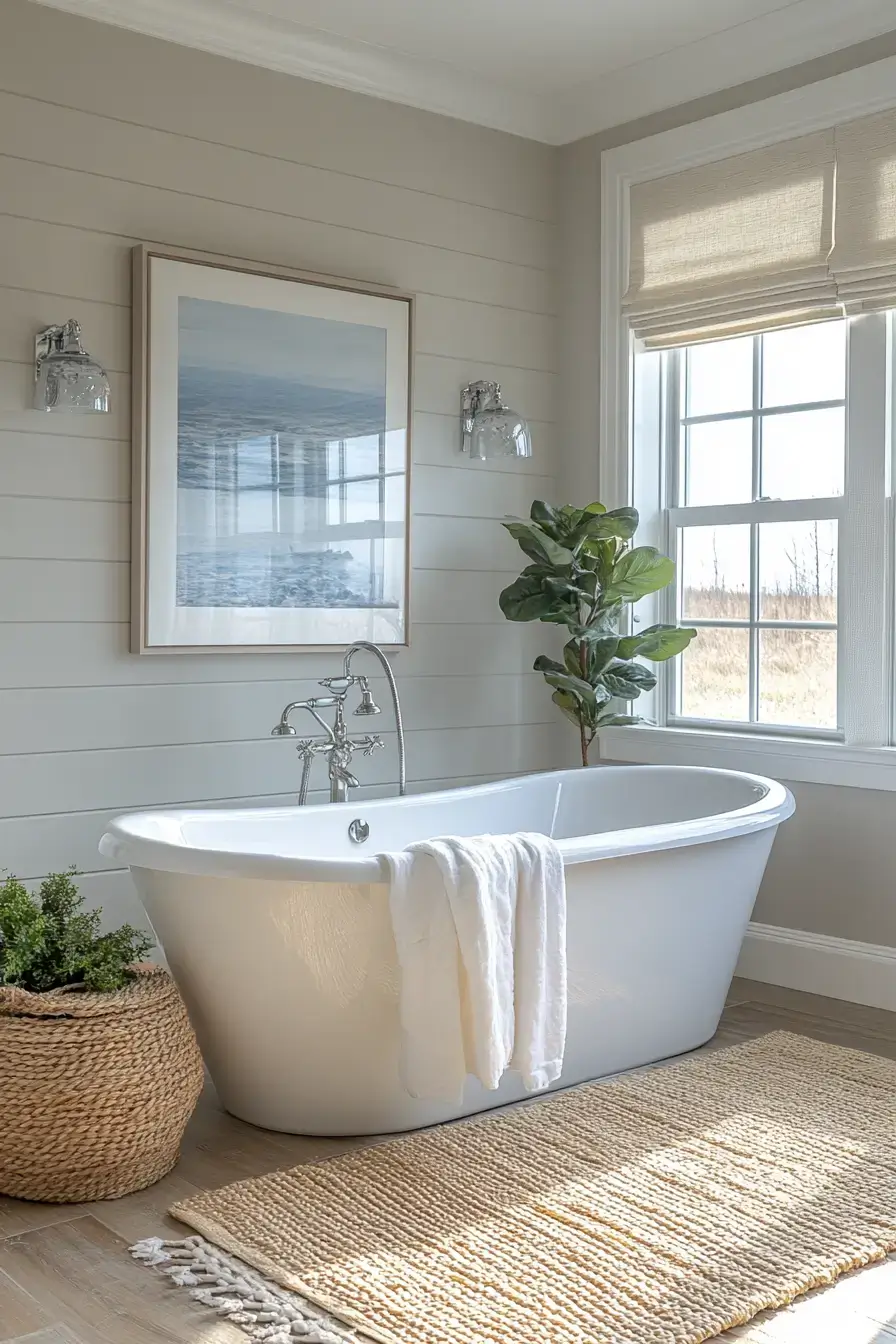 modern coastal bathroom