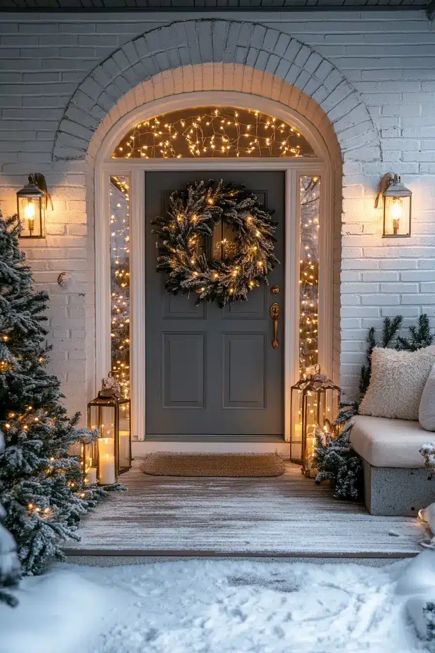 front porch christmas decor