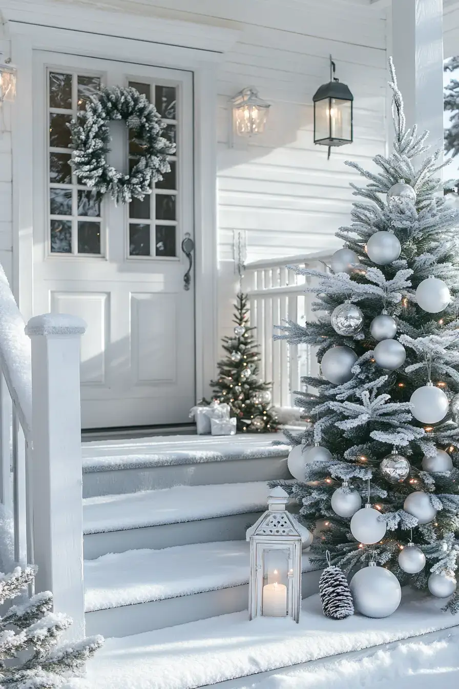 front porch christmas decor