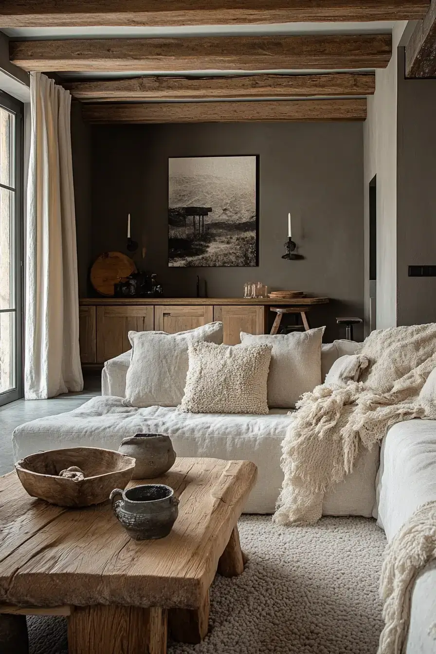 rustic farmhouse living room