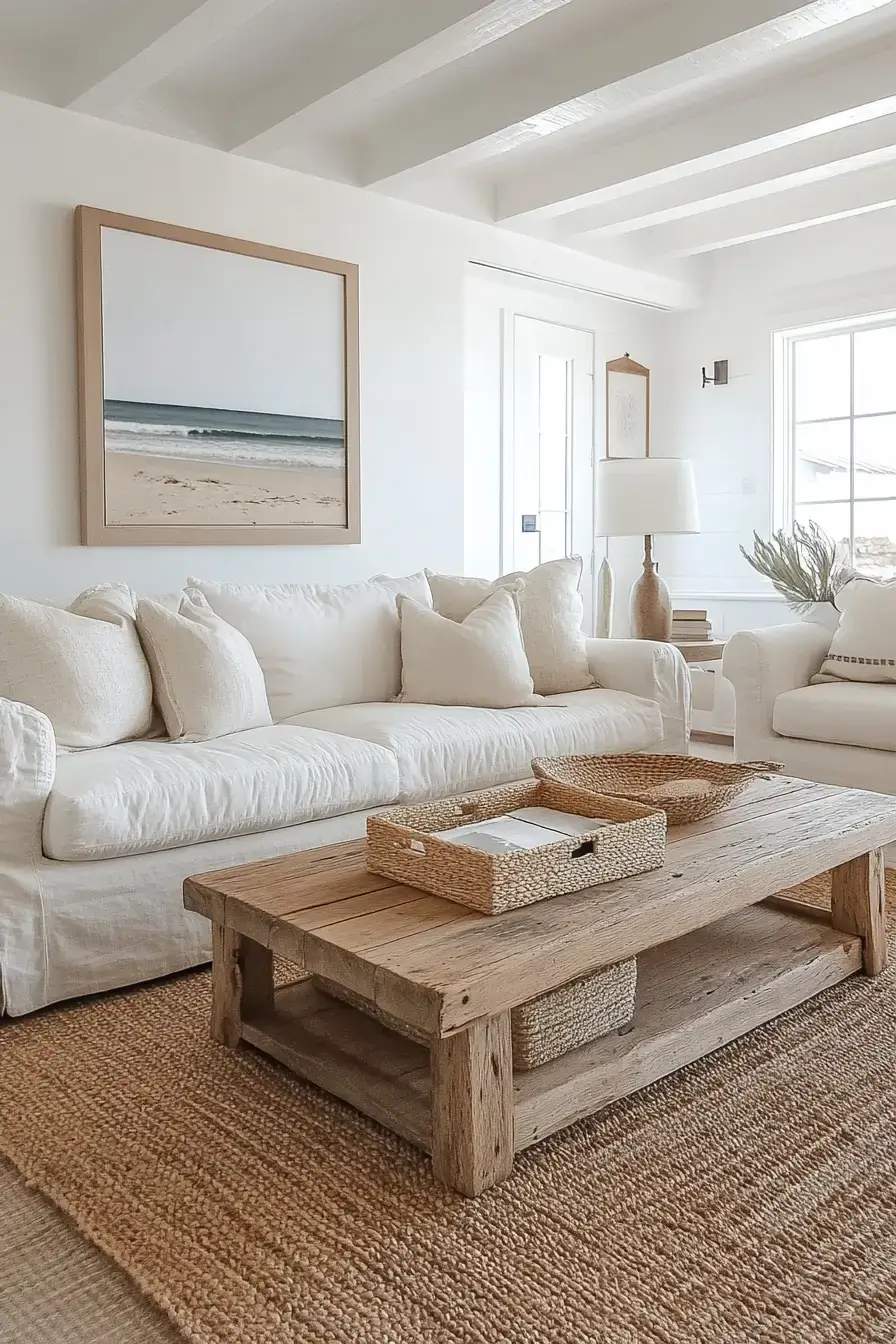 coastal casual living room