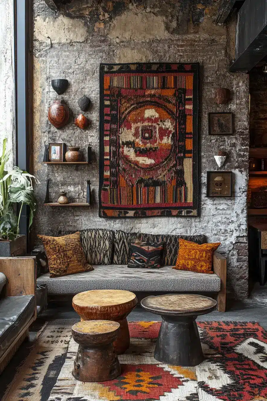 afro bohemian style decor