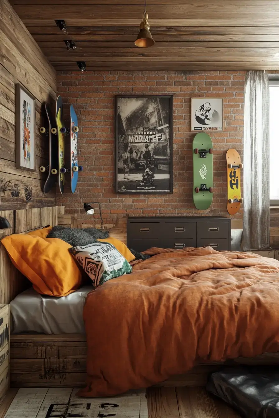 teen boy bedroom