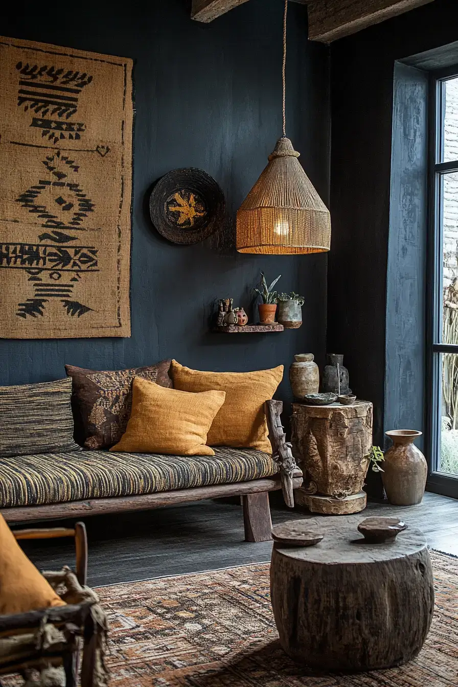 afro bohemian style decor