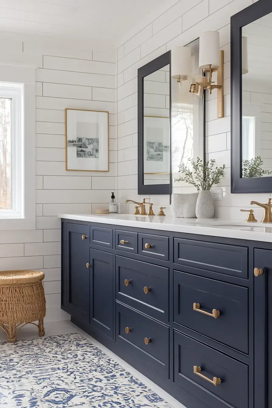 modern coastal bathroom
