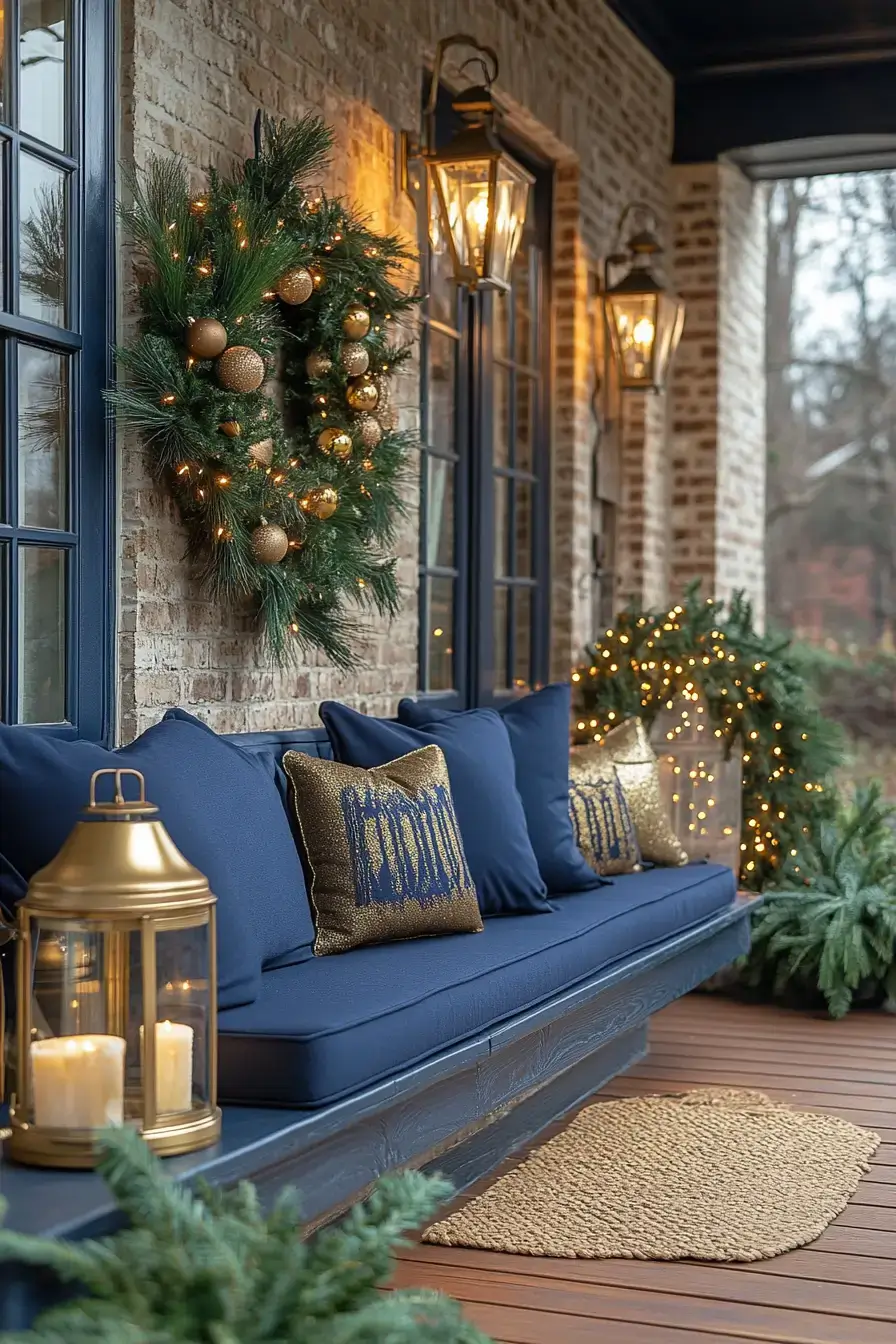 front porch christmas decor