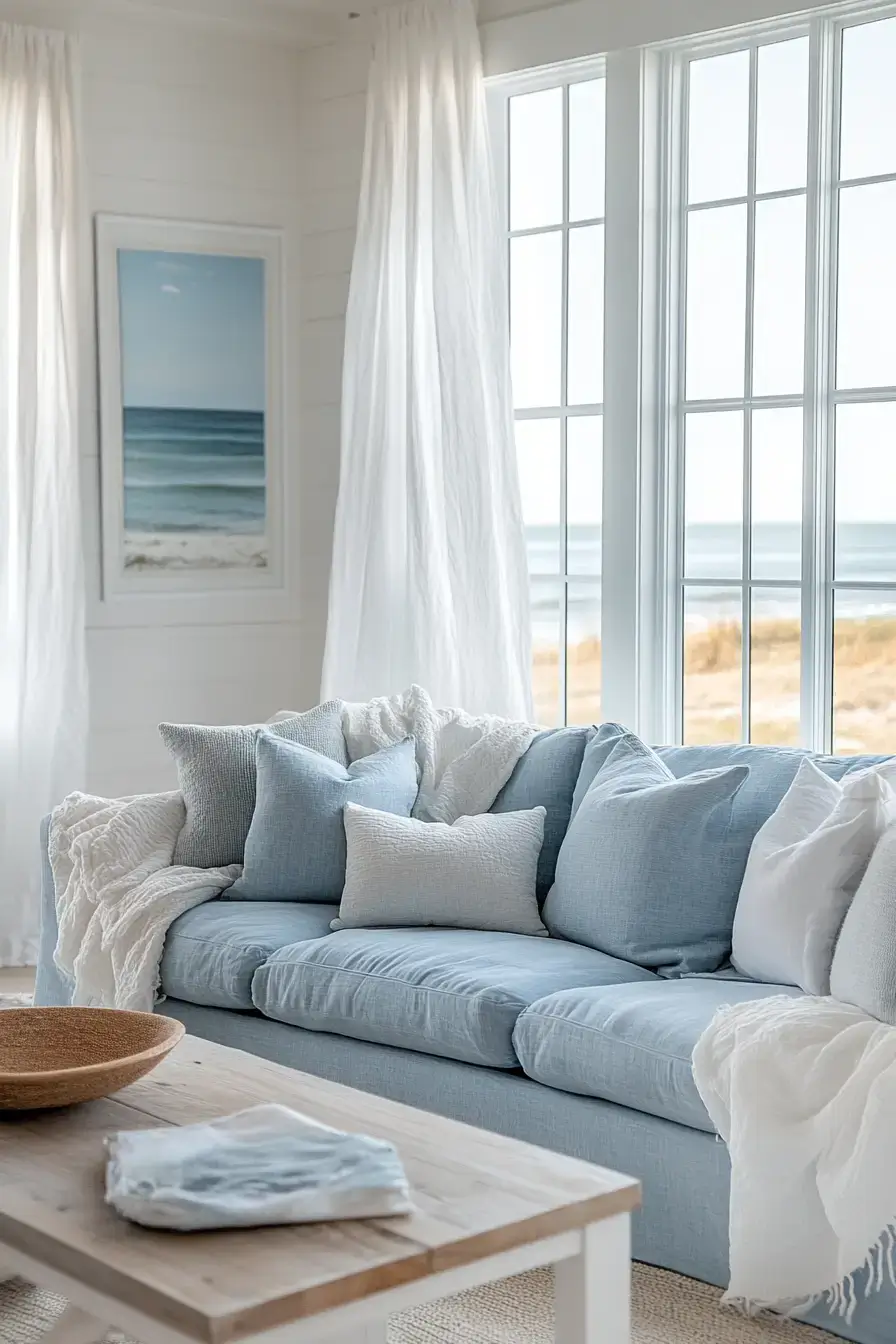 coastal casual living room