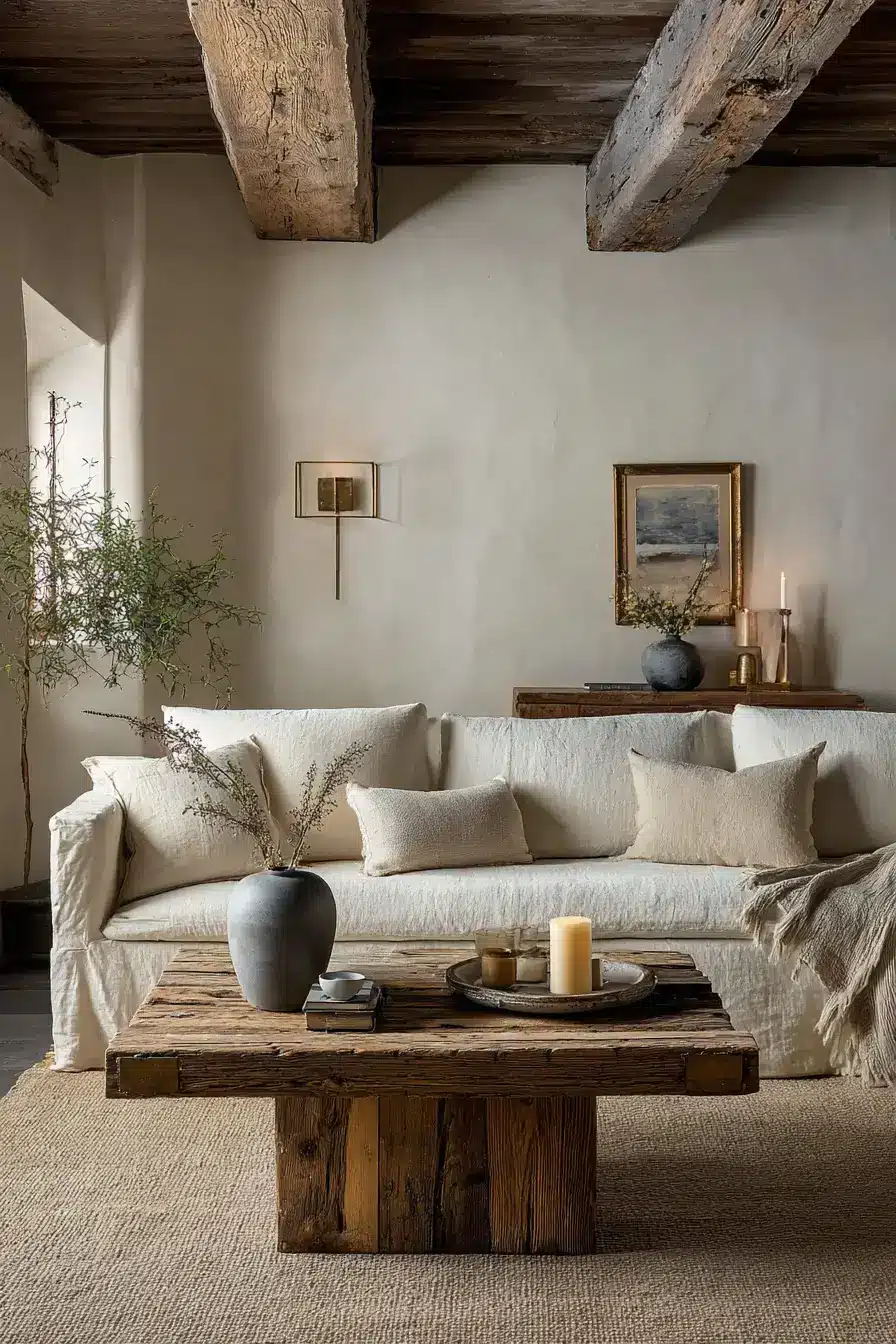 cozy minimalist living room