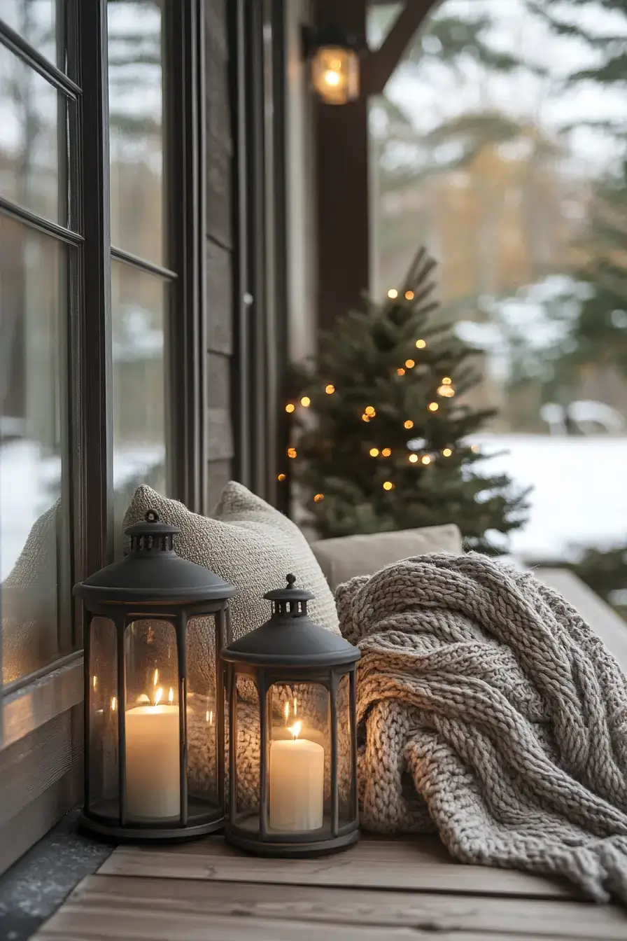 front porch christmas decor