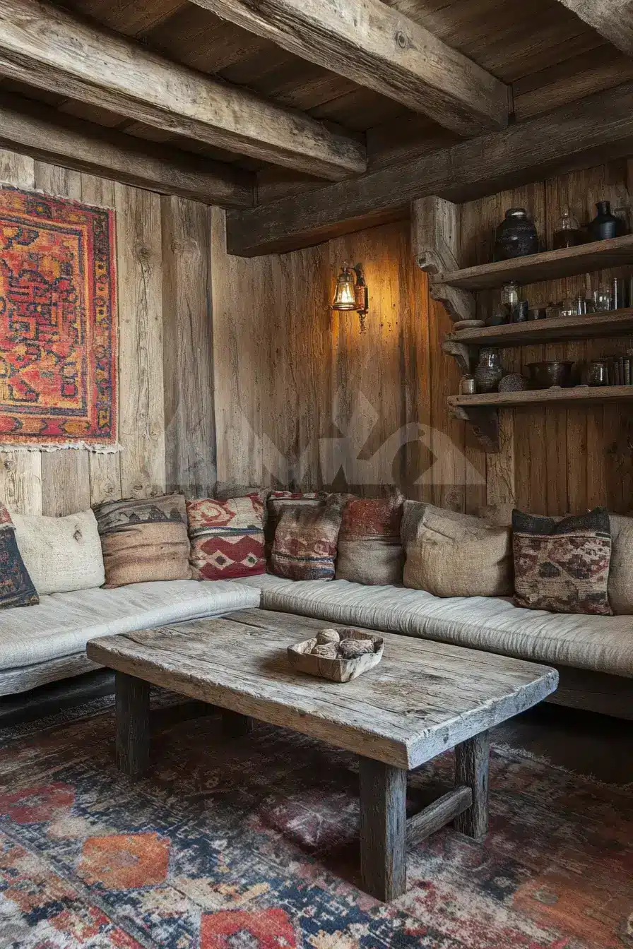 rustic living room decor