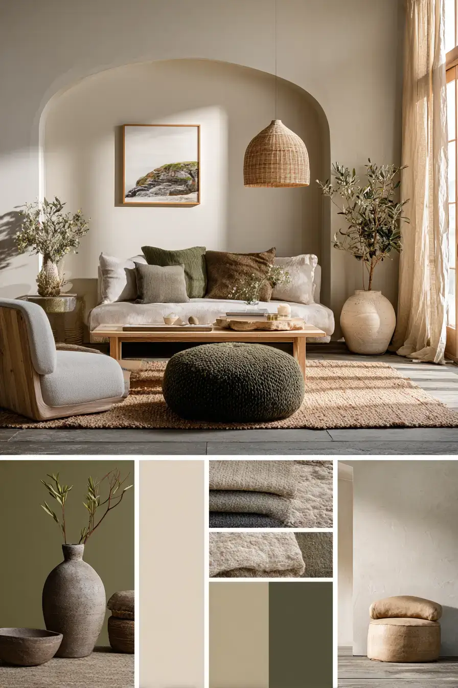 cozy minimalist living room
