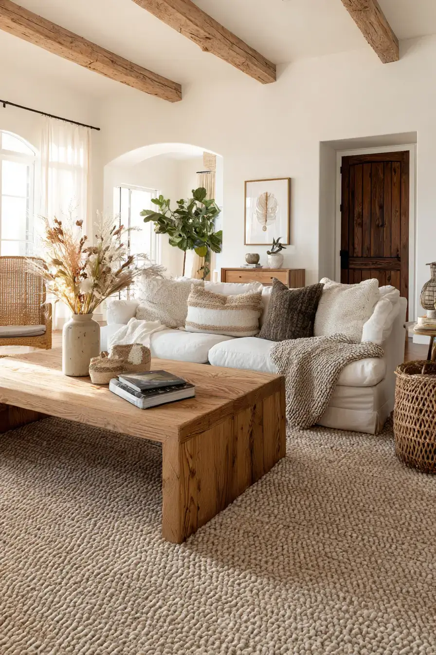 rustic farmhouse living room