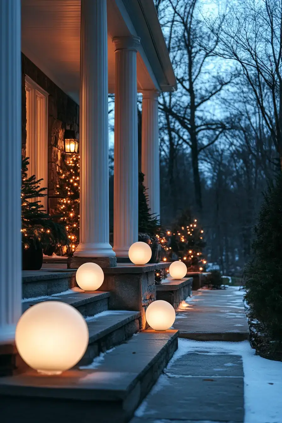 front porch christmas decor