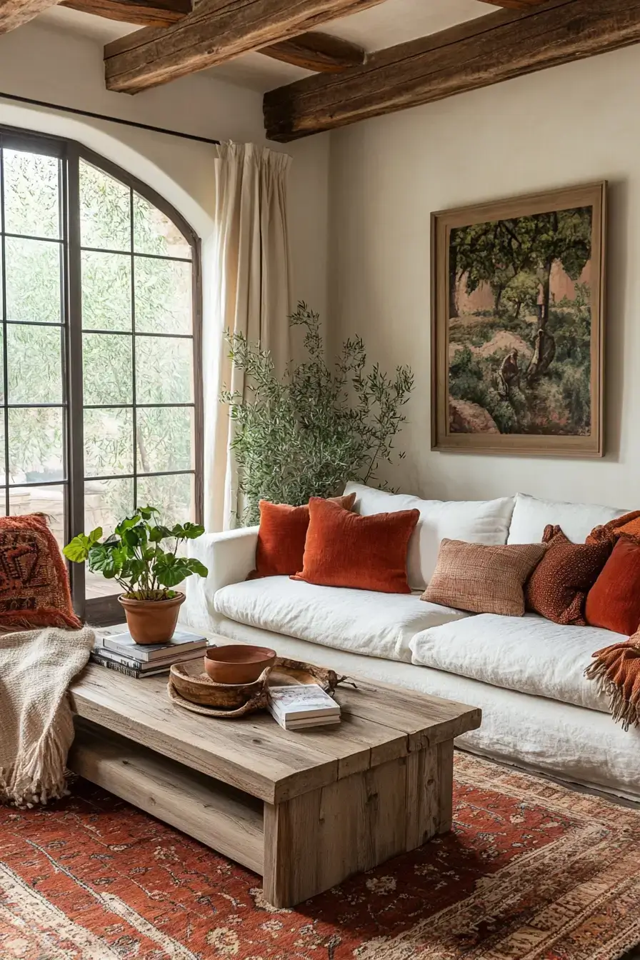 rustic living room decor