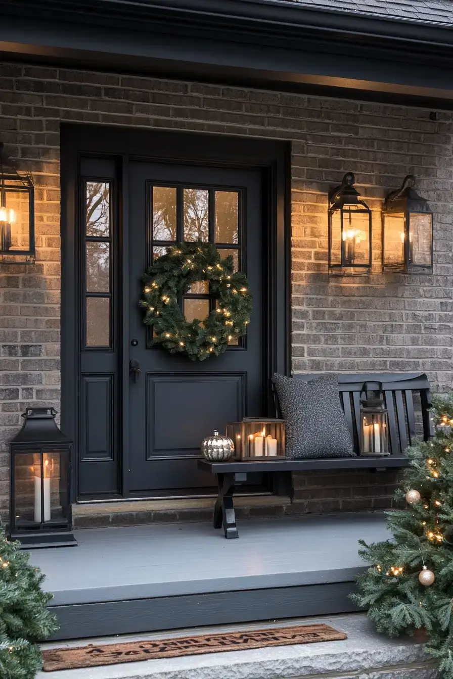 front porch christmas decor