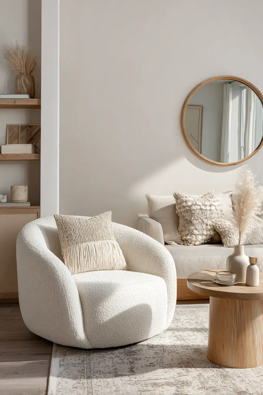 cozy minimalist living room