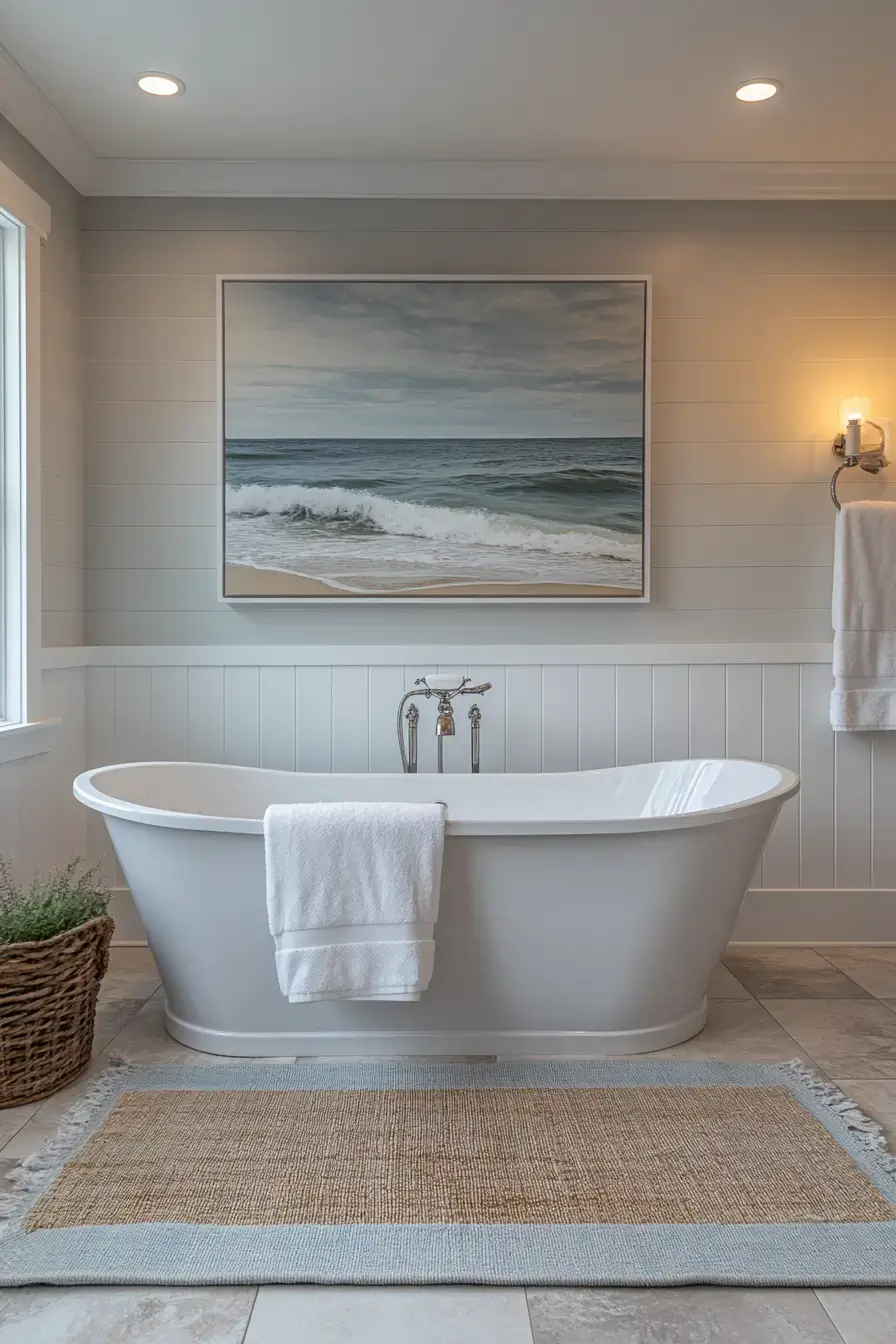 modern coastal bathroom