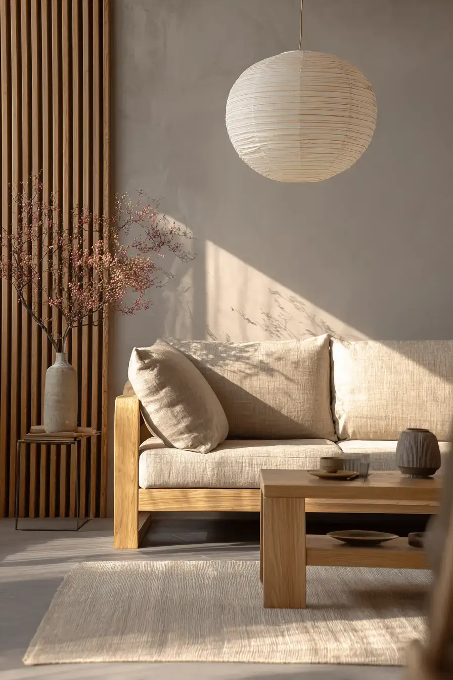 cozy minimalist living room