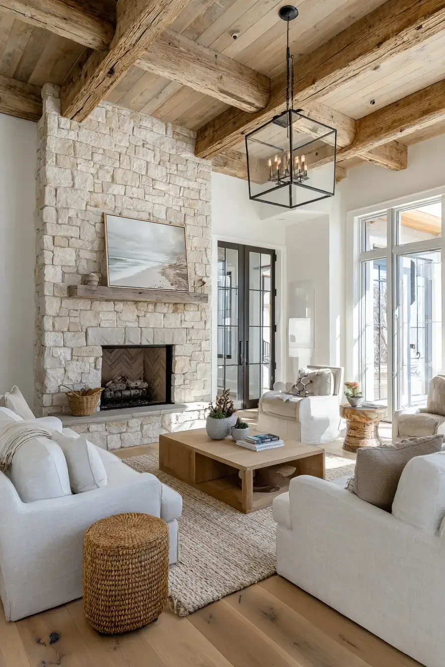 rustic farmhouse living room