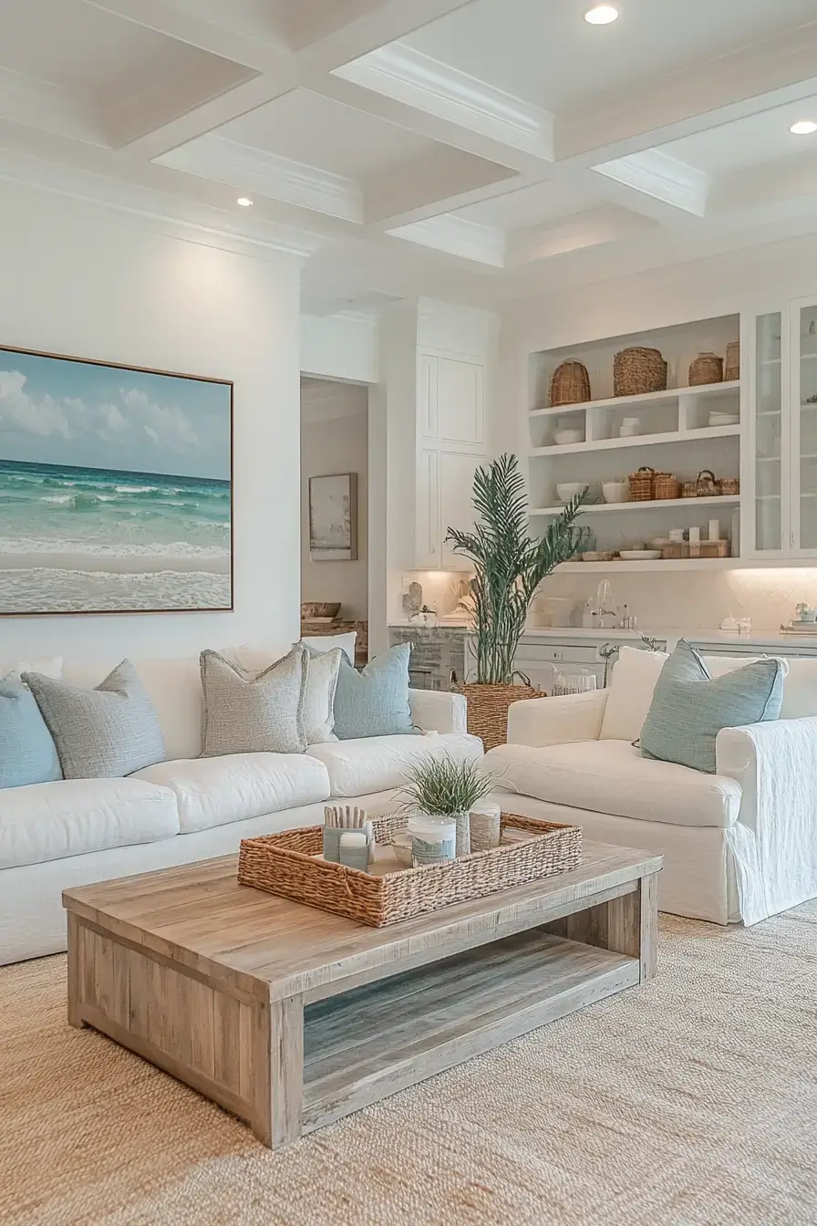 coastal casual living room