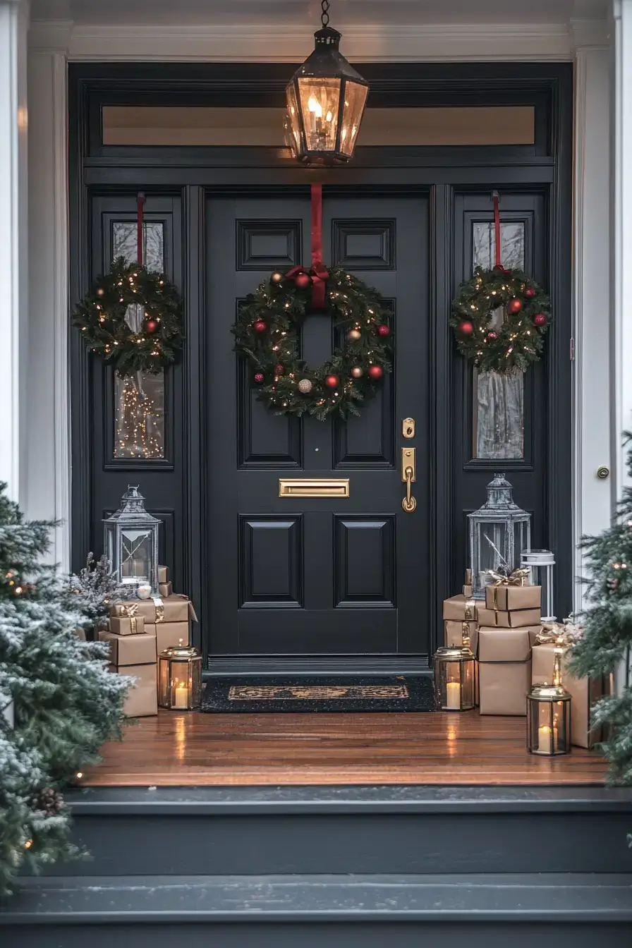 front porch christmas decor