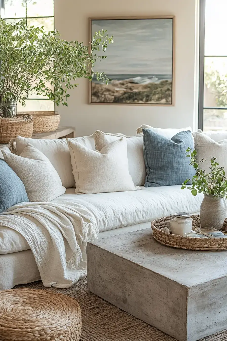 coastal casual living room