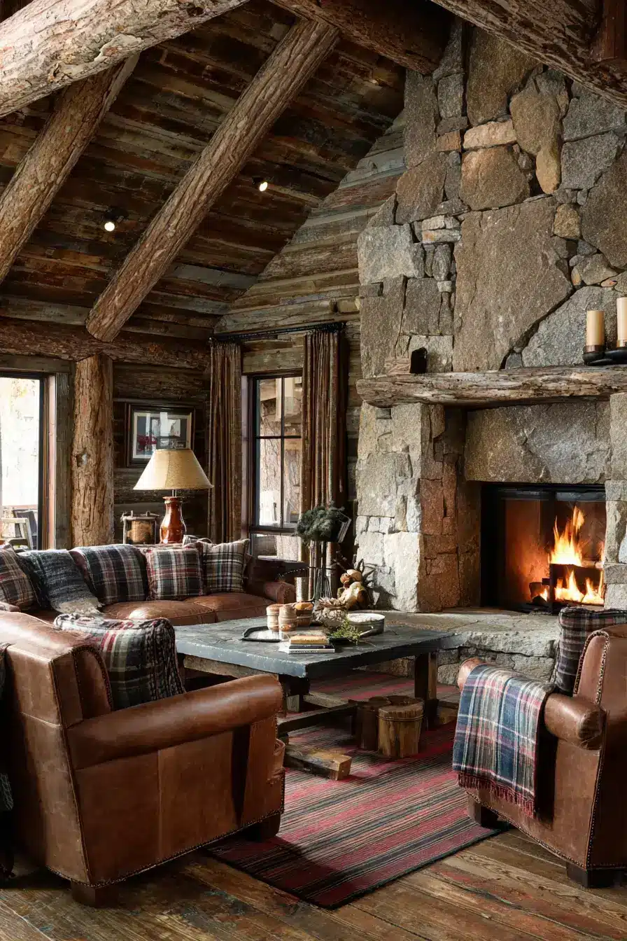 rustic living room decor
