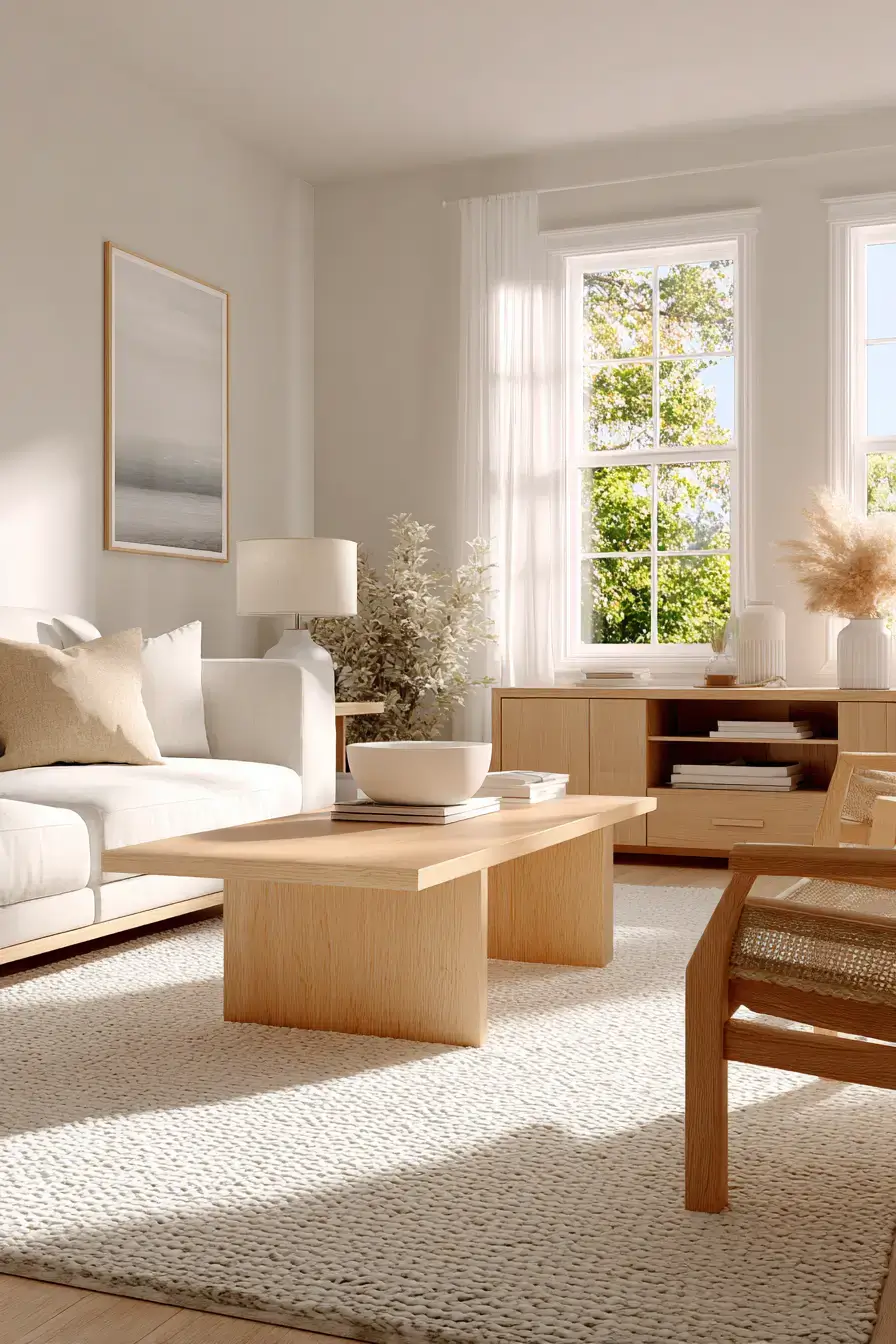 cozy minimalist living room