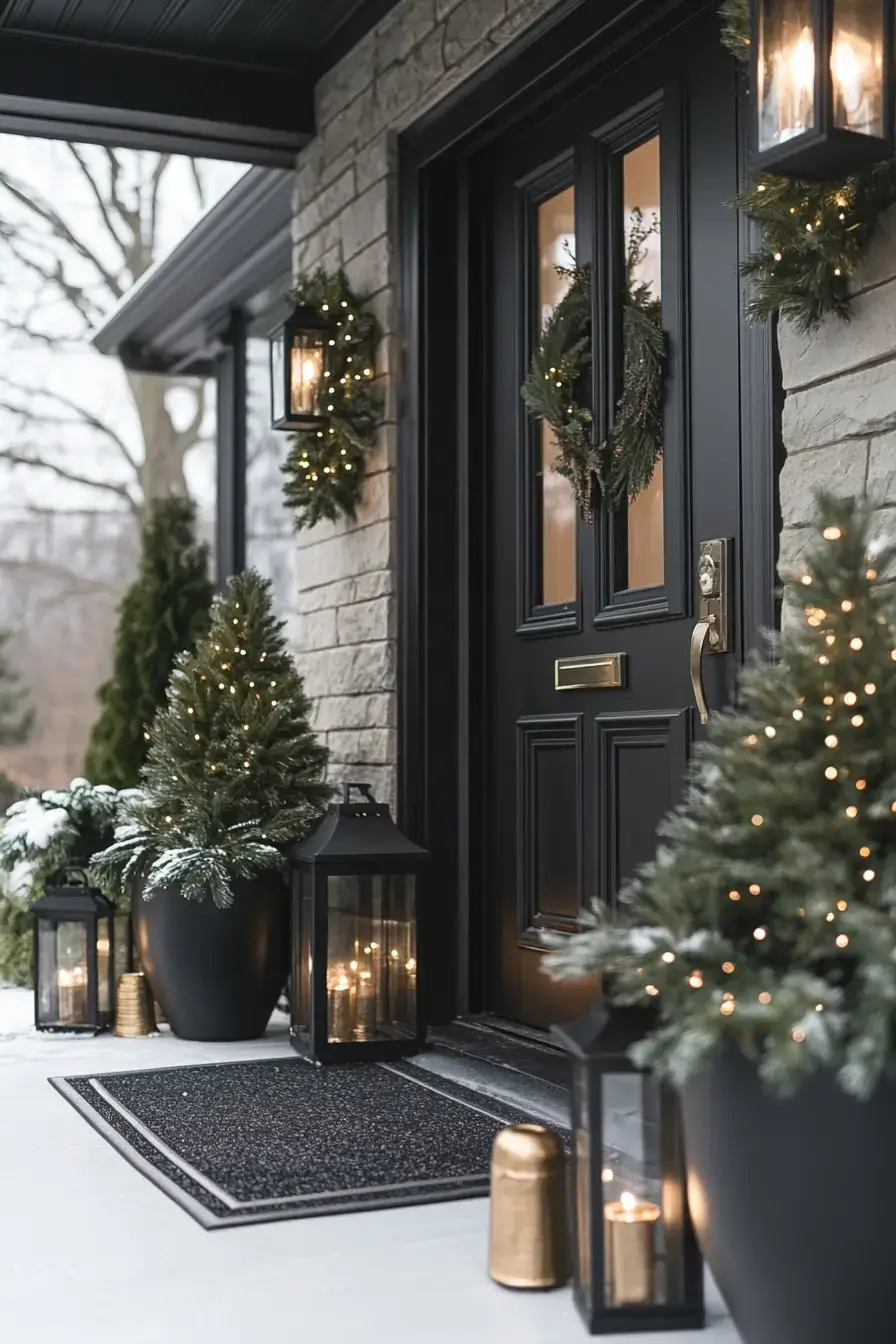 front porch christmas decor