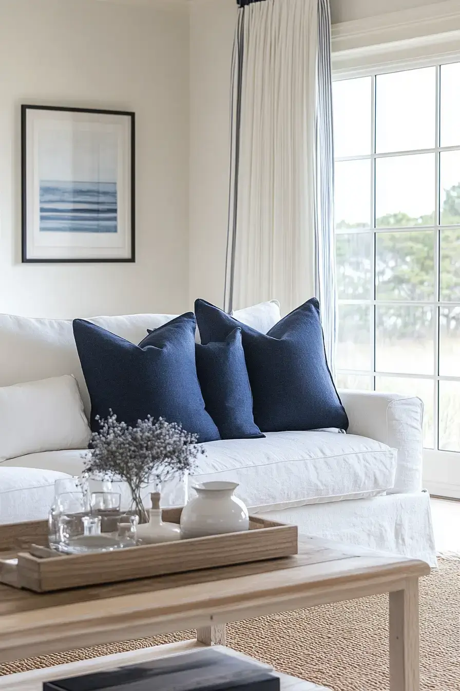 coastal casual living room
