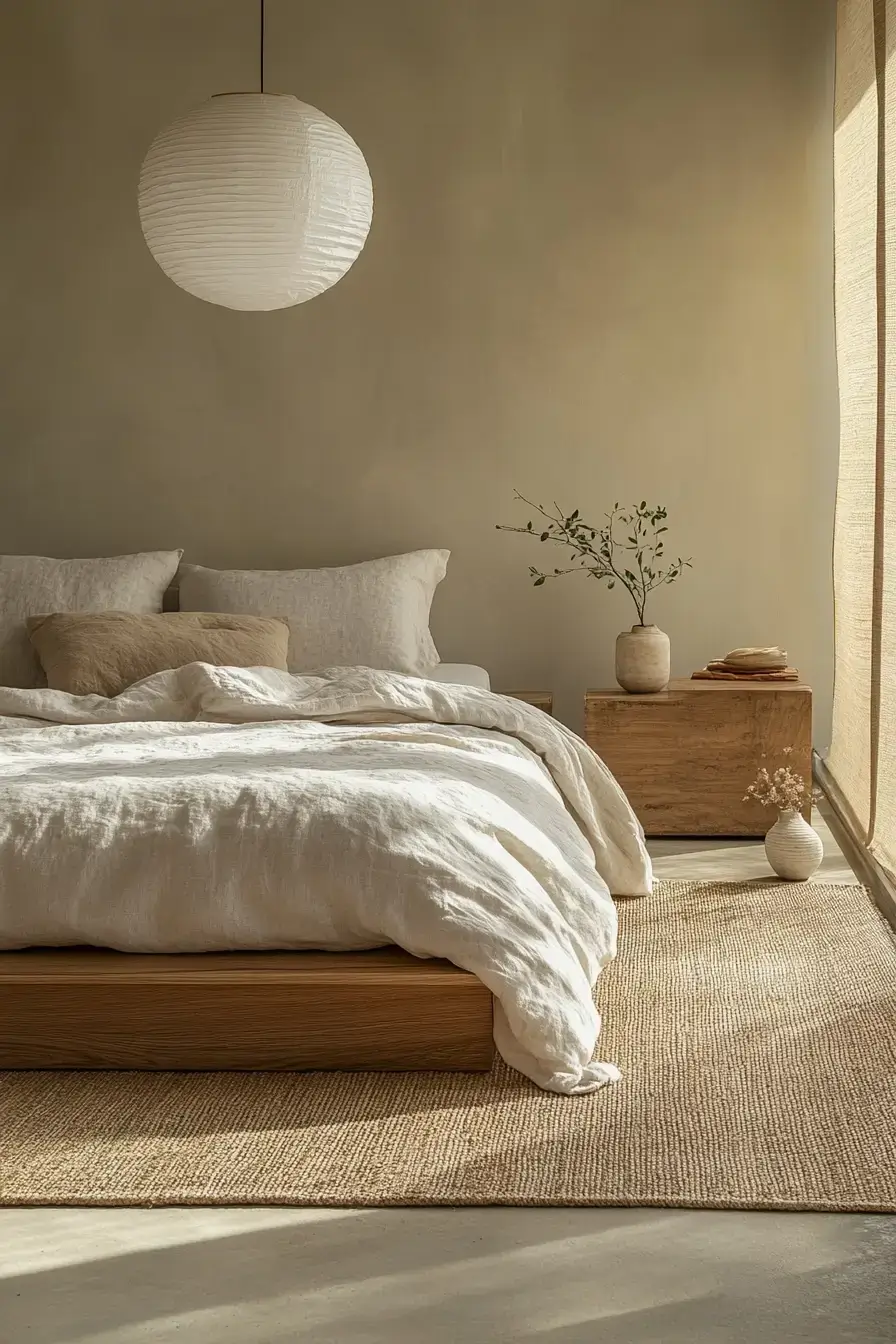 minimalist boho bedrooms