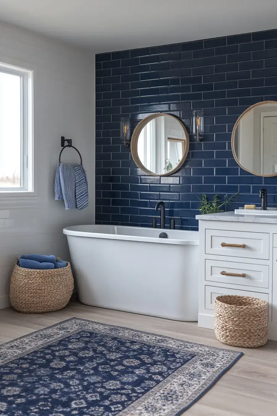 modern coastal bathroom