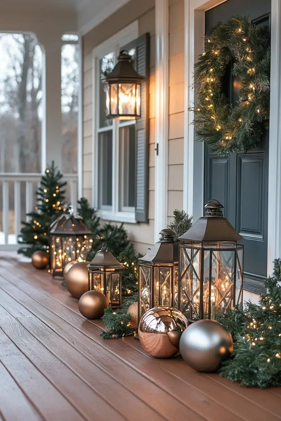 front porch christmas decor