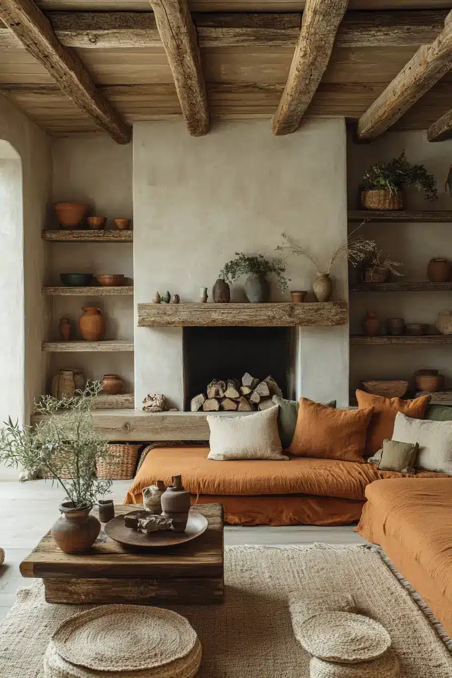 rustic living room decor