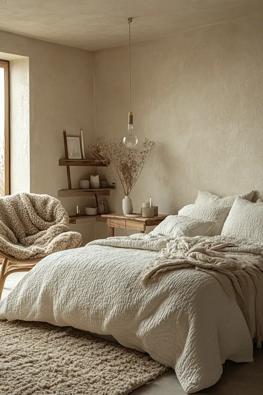 minimalist boho bedrooms