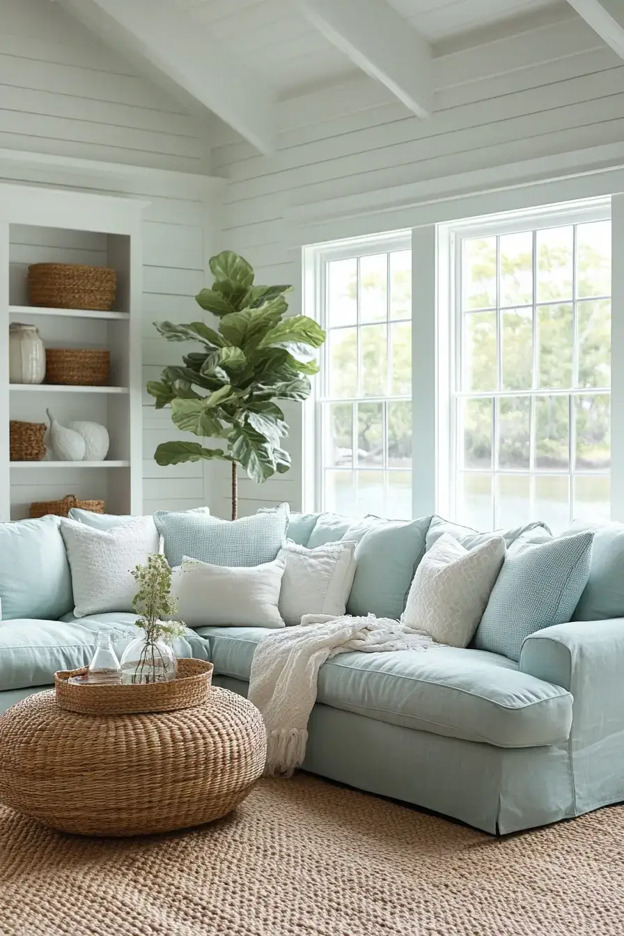 coastal casual living room