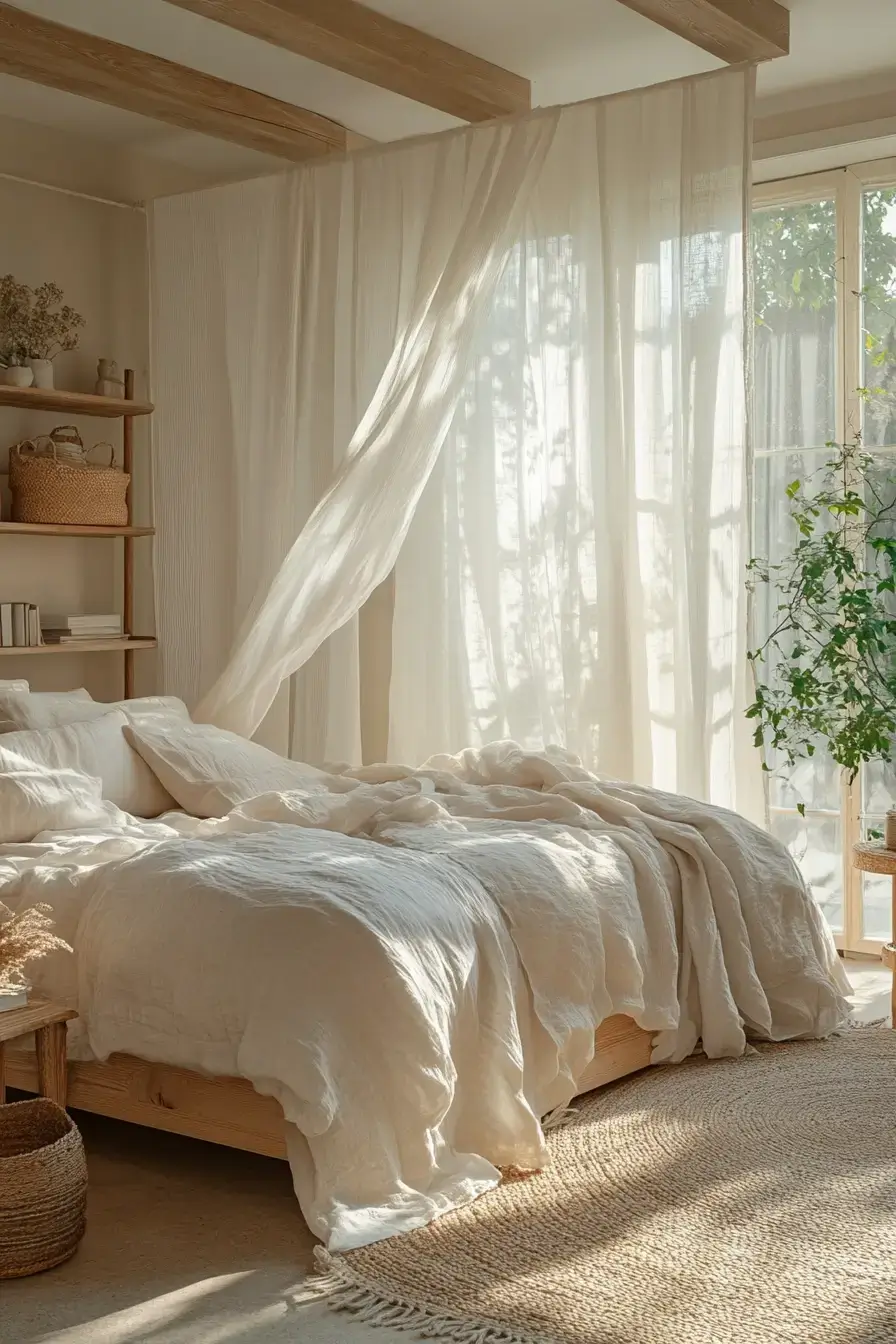 minimalist boho bedrooms