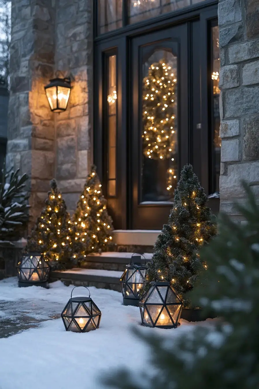 front porch christmas decor