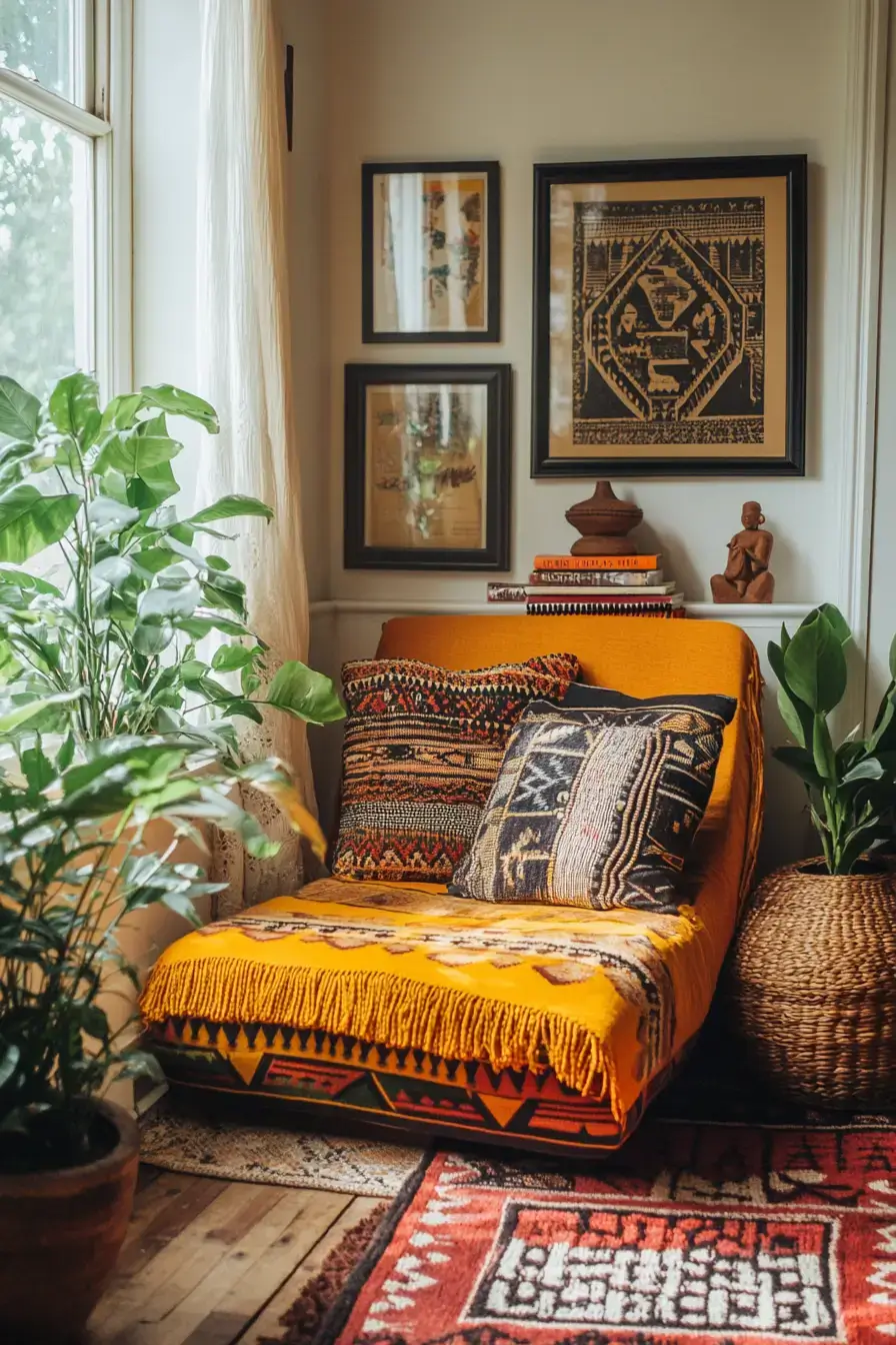 afro bohemian style decor