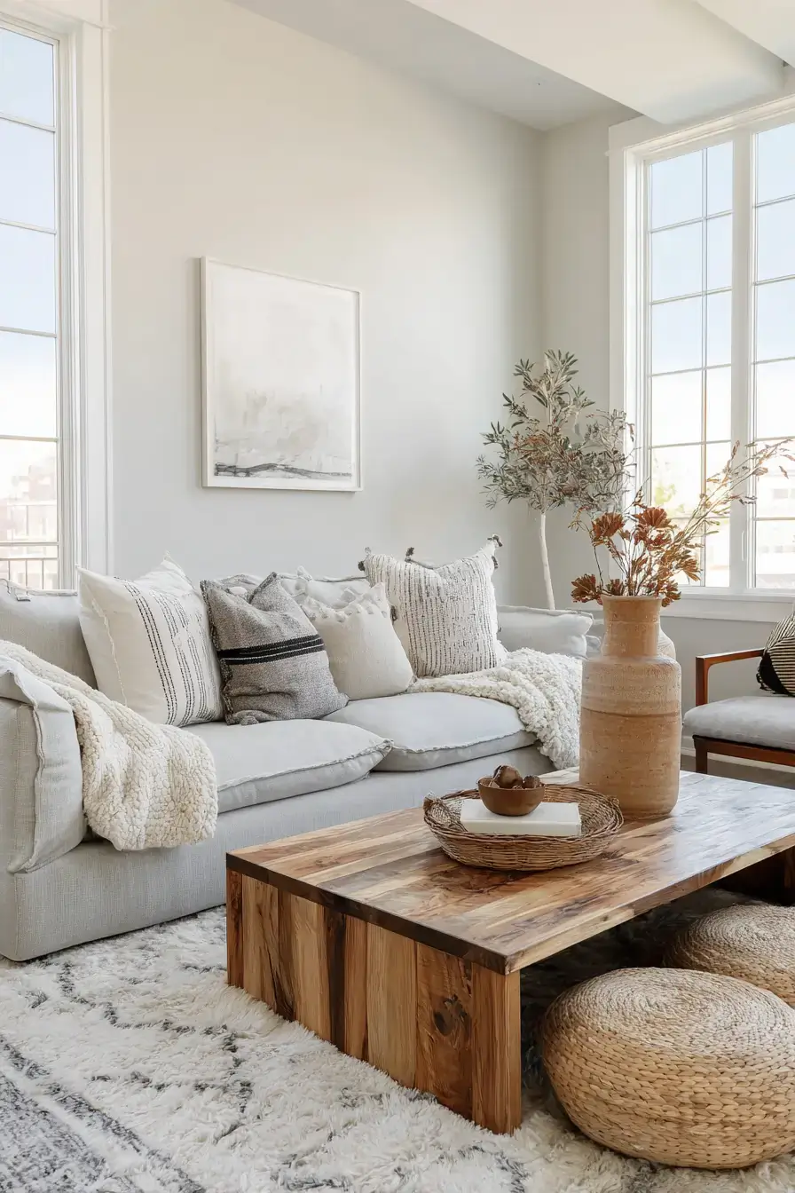 rustic farmhouse living room