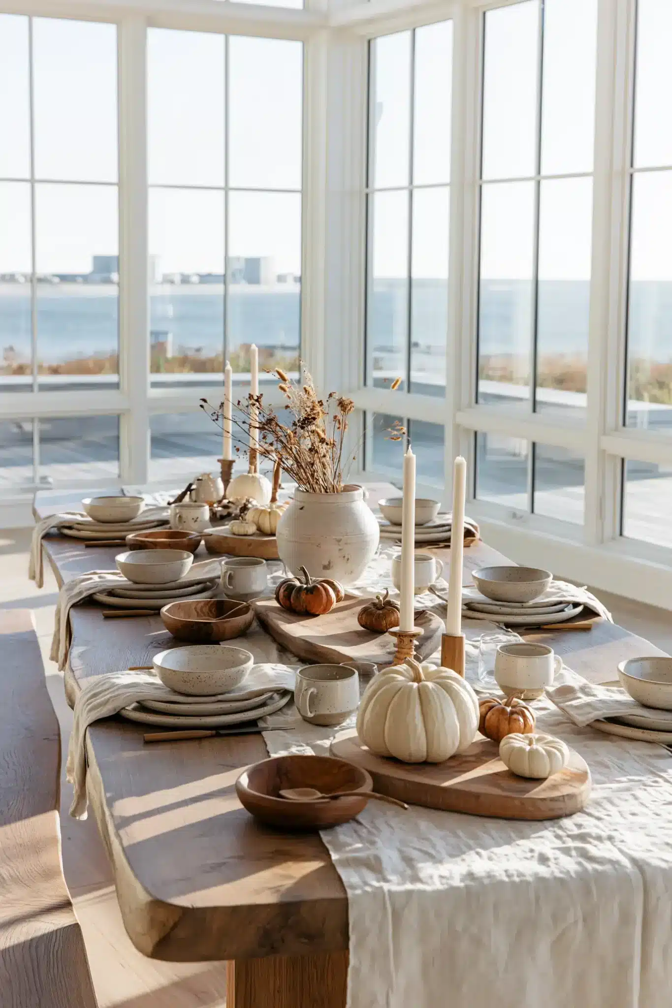 simple thanksgiving table decor