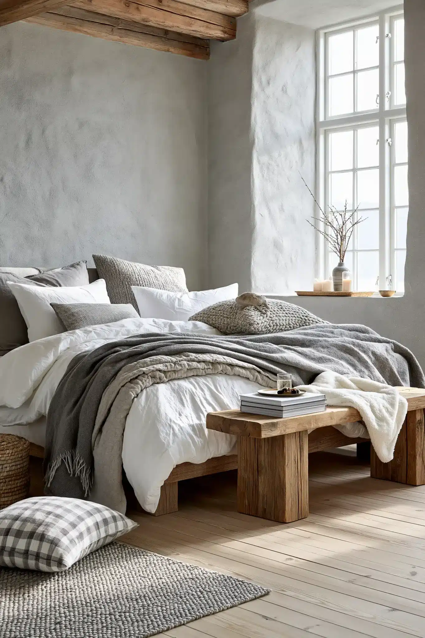 grey and white bedroom ideas