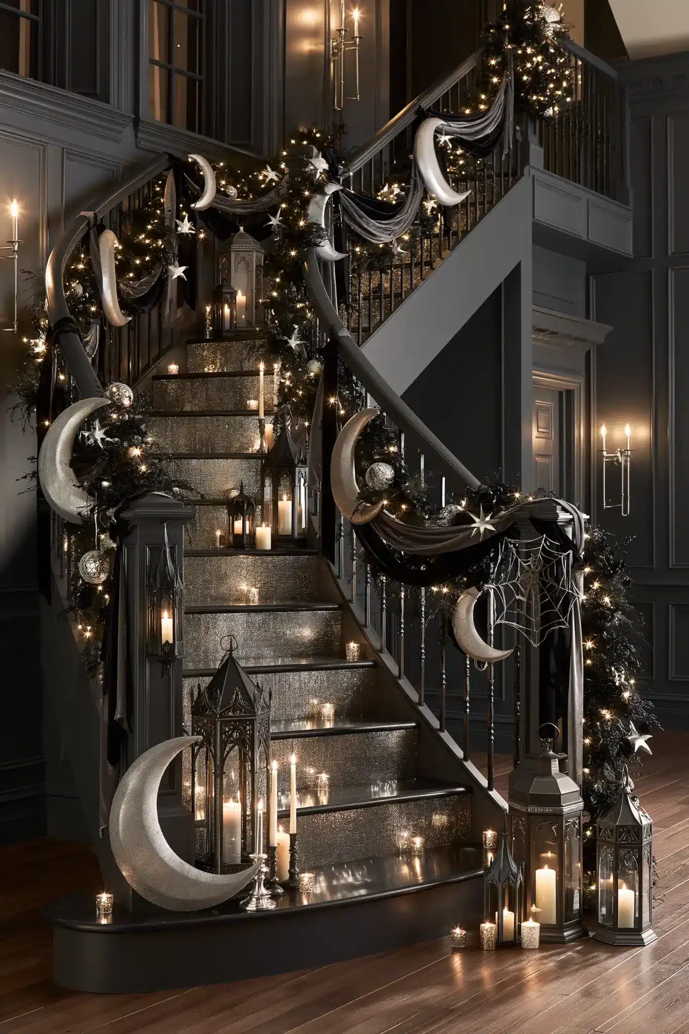 halloween staircase decor