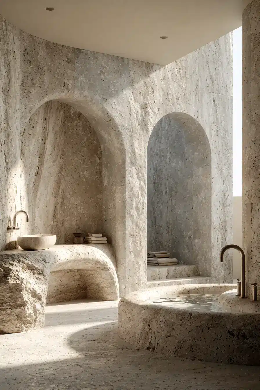 stone bathroom