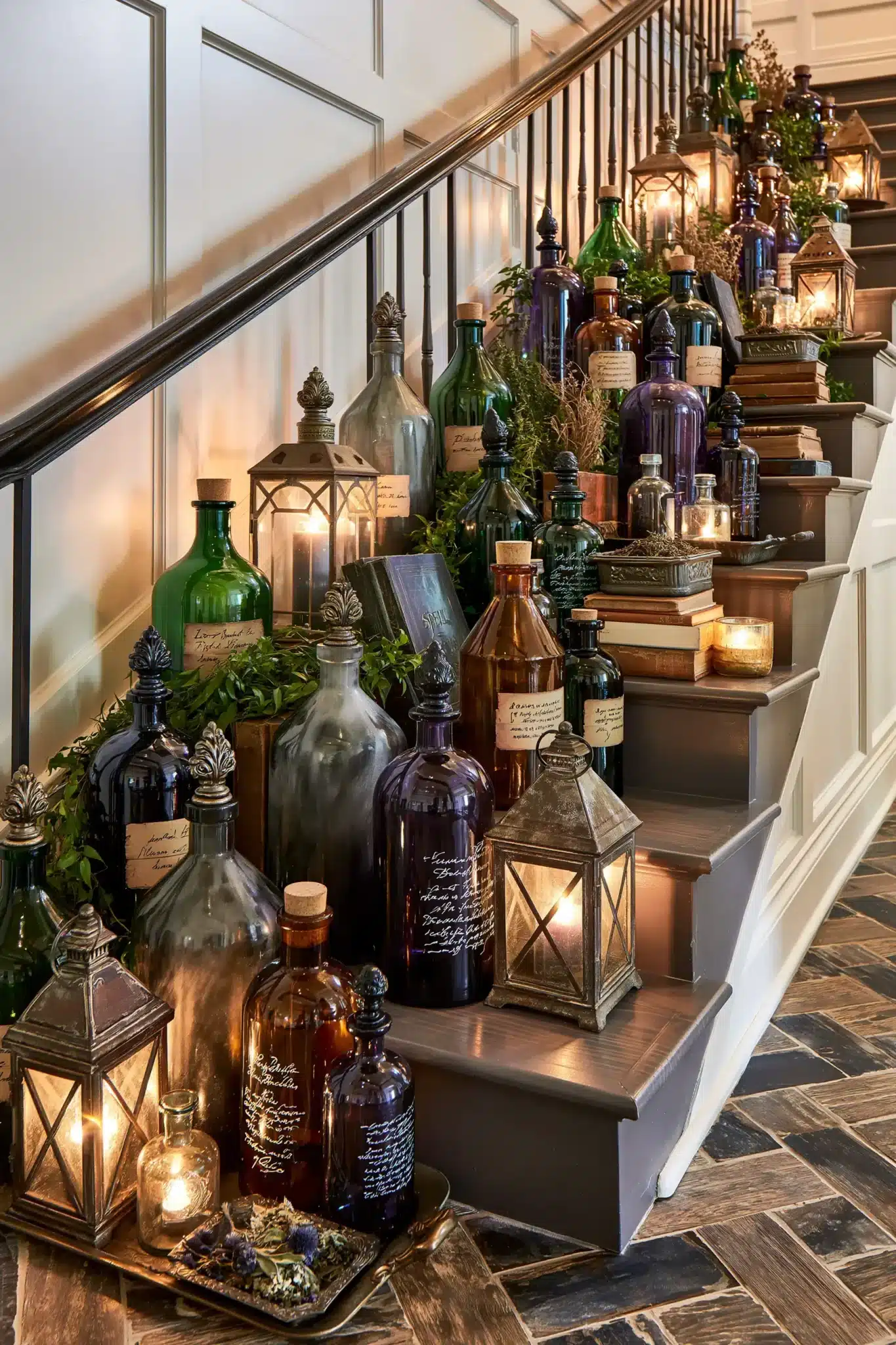 halloween staircase decor