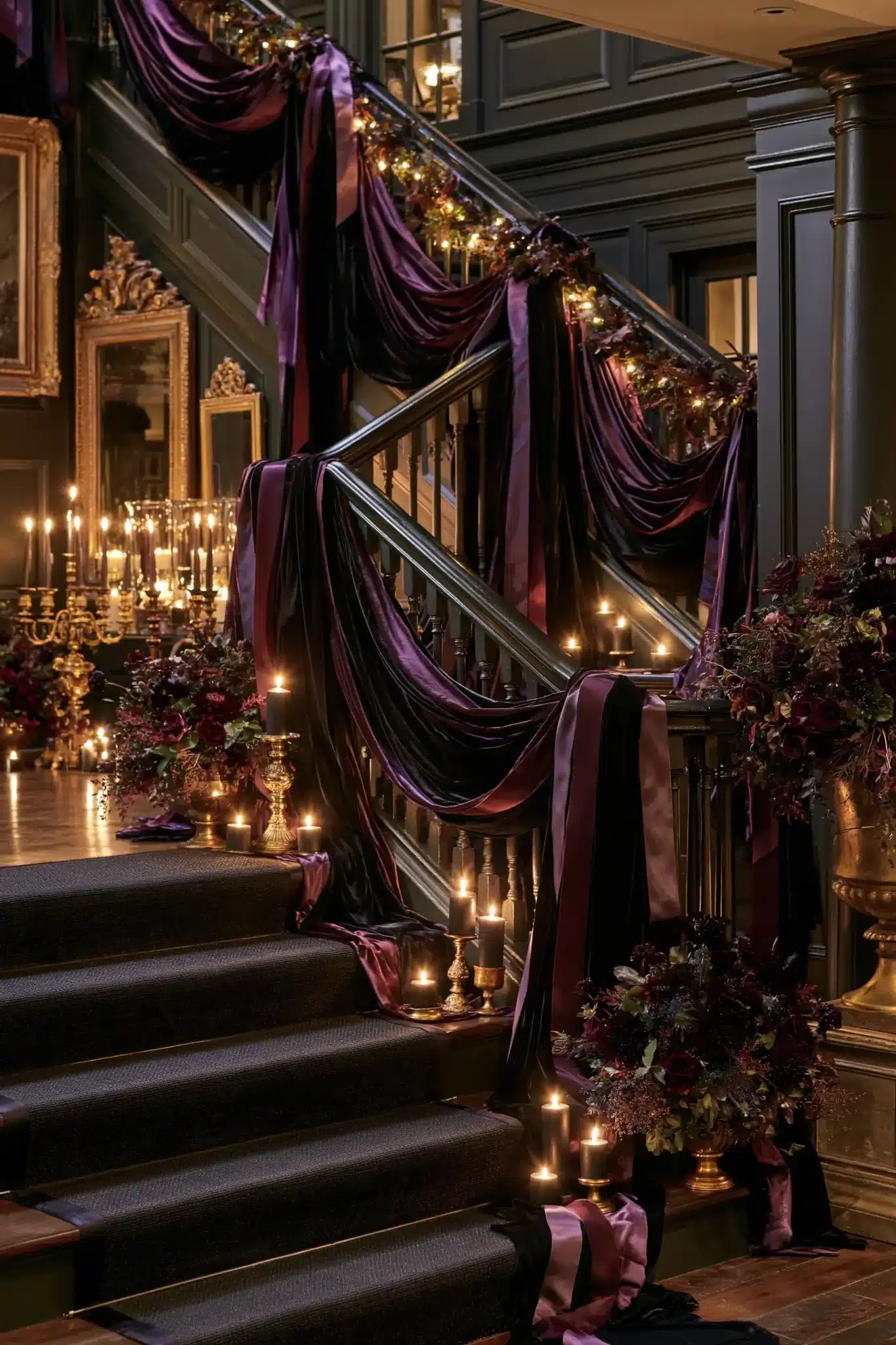halloween staircase decor