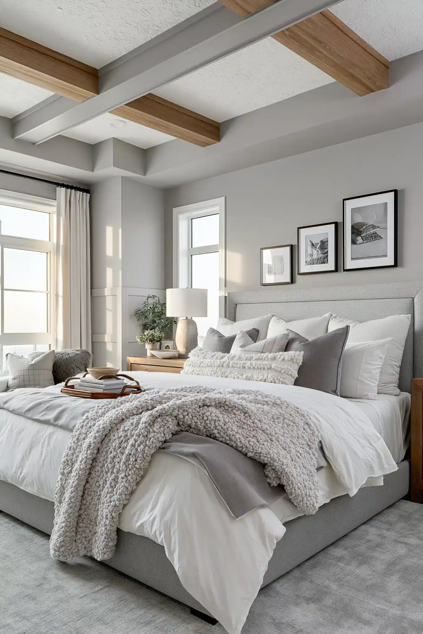 grey and white bedroom ideas